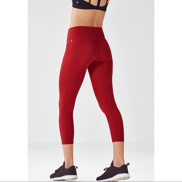fabletics red leggings